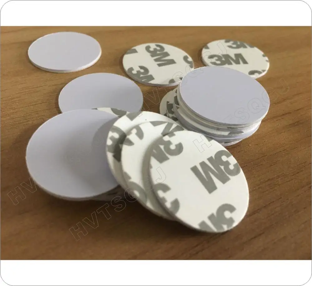 50 шт, 25 мм, 125 кГц RFID карт ID 3M Стикеры монетные карты TK4100 совместимый чип EM4100 для доступа Управление