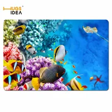 HUGSIDEA Симпатичные Подводный мир жизни детская комната двери Коврики рыбы Кухня Ванная комната Дверь стол Ковры резиновая Спальня hotel ковры