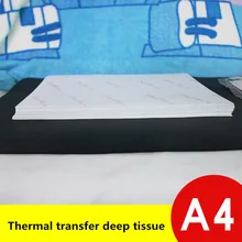 31 градусов A4 Термальность передачи Бумага темно хлопковая футболка печать передачи тепла сублимации фото струйный Бумага