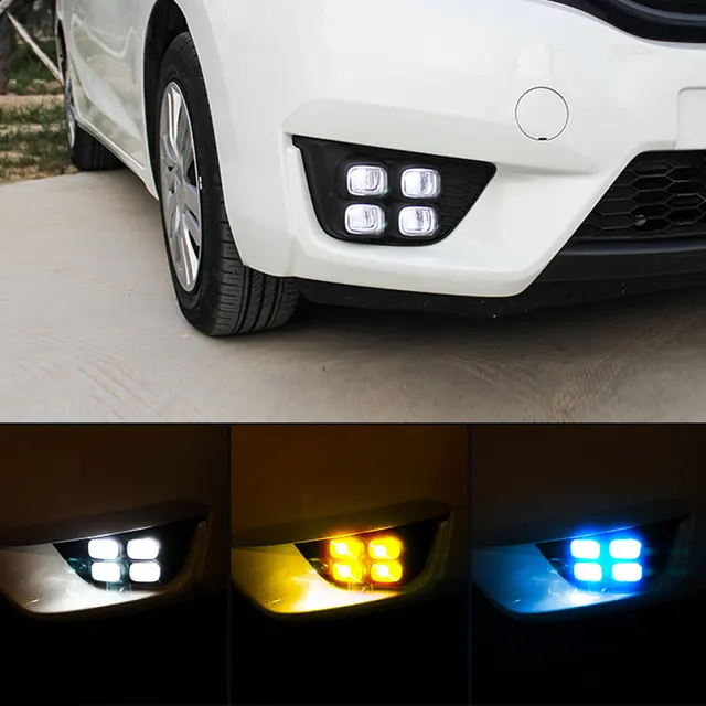 Daytime Running Light Drl For Honda Fit 2017 2016 Left Right Daytime Running Light Drl For Honda Fit 2017 2016 Left Right Fog Cover White