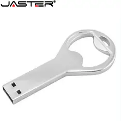 JASTER металлическая открывалка для бутылок USB флэш-накопитель 4 ГБ 8 ГБ 16 ГБ 32 ГБ USB 2,0 накопитель на ключ usb-накопители