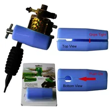 1 шт. силиконовый синего цвета Quakeproof Татуировка сцепление защитная накладка защита для труб анти шок тату машина Пистолет Сцепление крышка Держатель