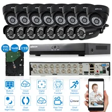 Kkmoon 16ch полный 960 h/d1 800TVL видеонаблюдения DVR Камера Системы+ 1 ТБ HDD HDMI DVR Регистраторы 8* indoor Камера 8* Открытый Камера