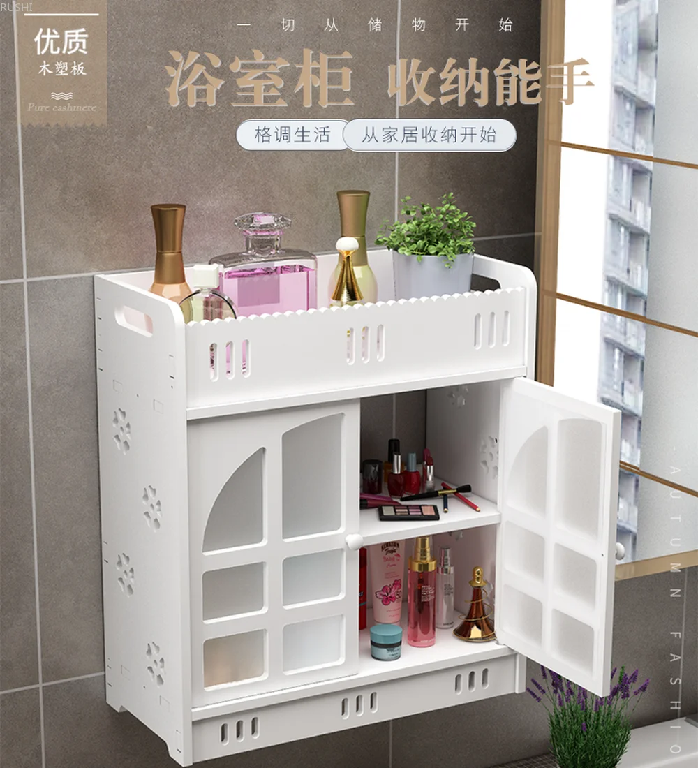 

toilet commodity shelf waterproof Free of punch shower room hanging water closet cosmetics toilet requisites wall storage rack
