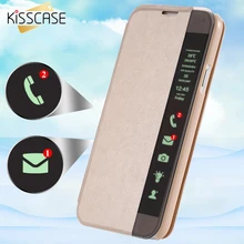 KISSCASE Leather Flip Case for Samsung Galaxy S5 S6 S7 Edge Smart Case Sleep Awake Phone Cover For Samsung Note 3 4 5 Fundas