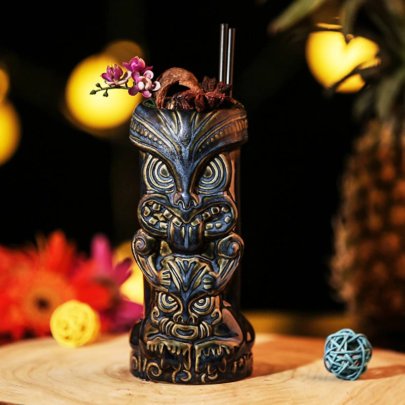 Керамическая кружка Tiki в форме совы, горячая Распродажа, пивная чашка, кофейная кружка Tiki, чашка, керамические изделия