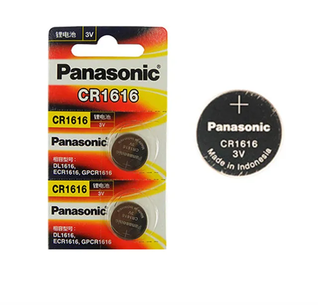 2PCS Panasonic CR1616 Button Cell Coin Batteries CR1616 Car Remote