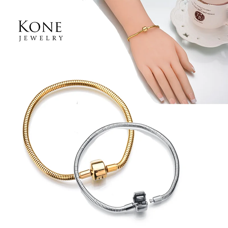 Известный бренд, очаровательные ювелирные изделия из нержавеющей стали, браслет-цепочка в виде змеи для женщин, Браслеты Mujer, подарок,, Прямая поставка