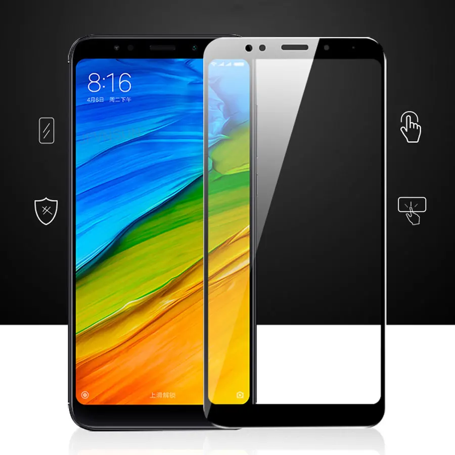 Полное покрытие из закаленного стекла для Xiaomi Redmi Note 5 Global Note5A Prime Pro защита экрана на xiomi Redmi 5A 5 Plus GLAS Sklo