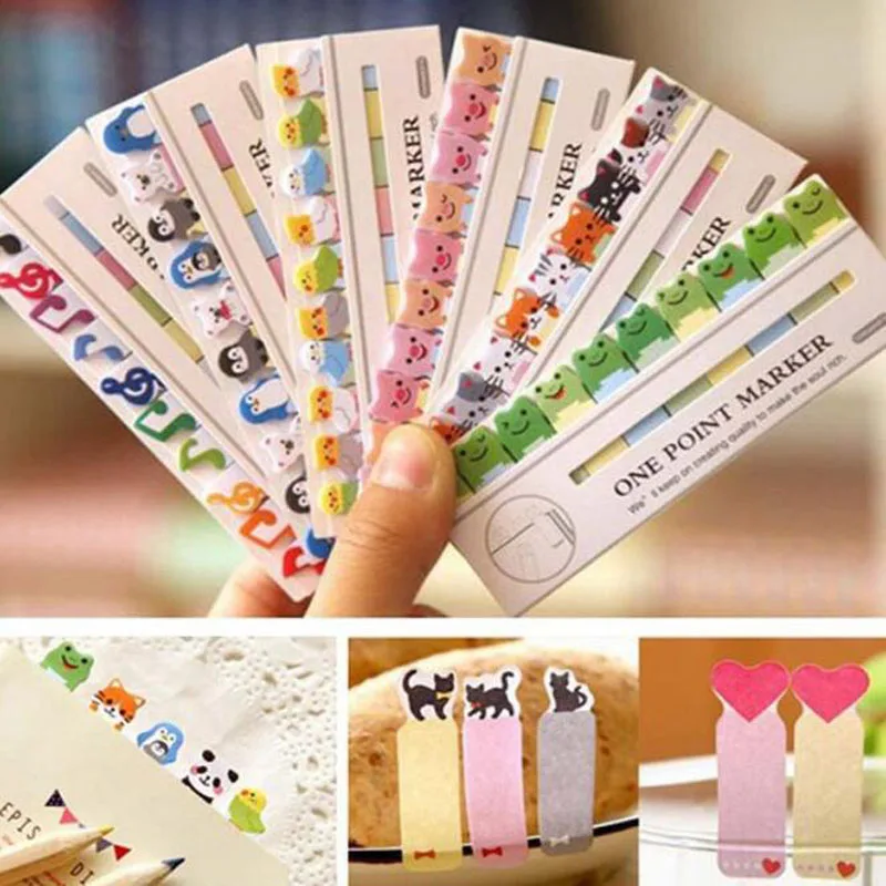 Милый мультфильм Kawaii животных Бумага memo pad Примечание Sticky Pad для детей креативная Корейская Канцелярия студент блокноты для записей