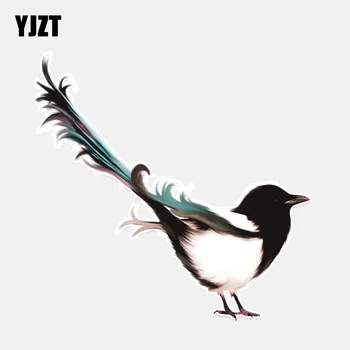 

YJZT 14.7*14.1CM Coolest With Open Wings Parrots Decor Personalized Car Sticker PVC High Quality Colored 11A0134