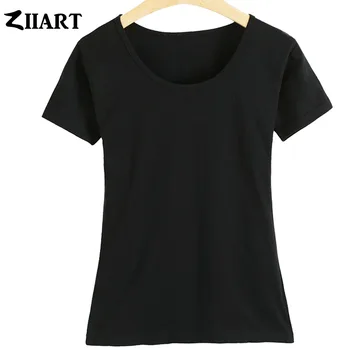 

S XL Woman Girl Cotton Summer Casual Short Sleeve T shirt ZIIART