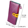 Women Wallet Genuine Leather Female Purse Leather Long Zipper Coin Purse Card Holder Money Clutch Hand Wallets 5