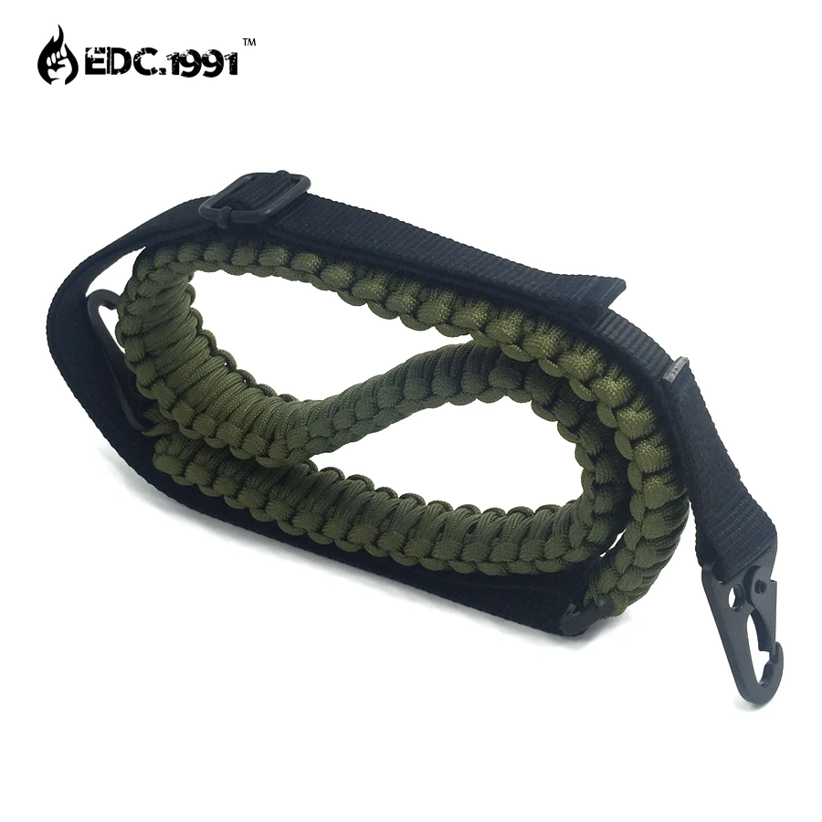 NEW Adjustable Paracord Rifle Gun Sling Strap With Swivels camping Hunting Gun Accessoriesin