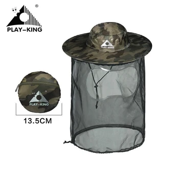 

Outdoor Sun Cap For Men Women Fishing Hat UV Protection With Removable Face Cover Mask & Windproof Strip Bucket Hat Foldable Cap