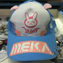 Часы козырек OW D. va DVA Косплей бейсболки женские для мужчин мультфильм кролик уха бейсболка с вышивкой Повседневная мода кепки Adjustal