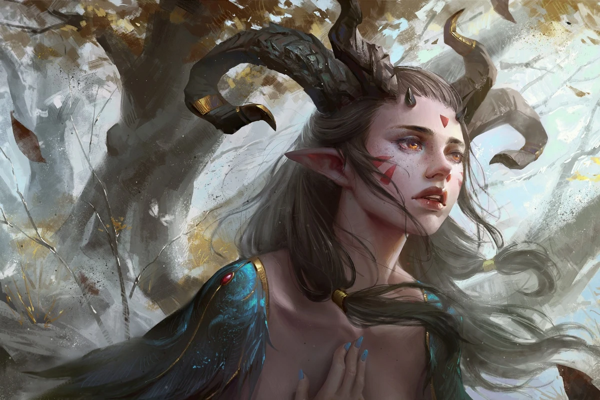 frame cm 21 inch in face art living Elf tattoos ears fantasy pointed magic