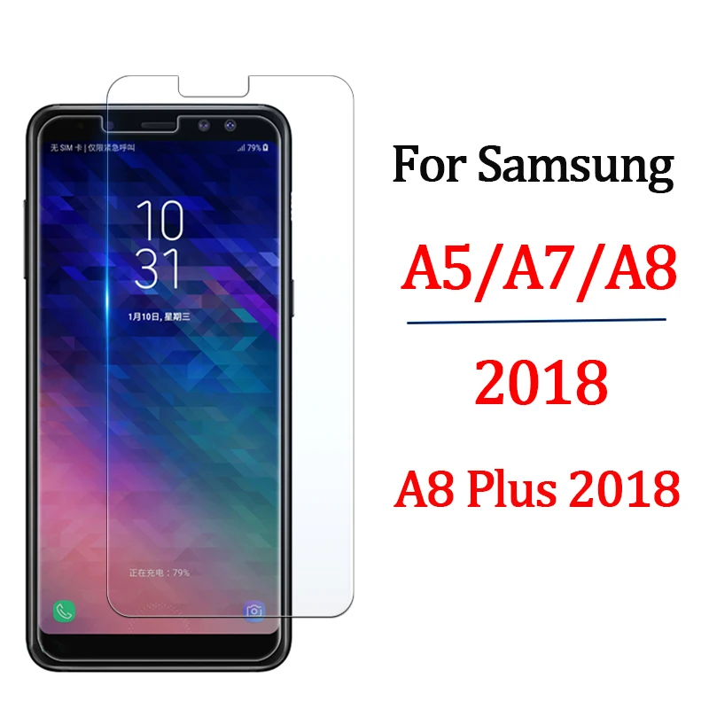 

For galaxy a 7 2018 protective glass on for samsung a8 2018 a5 a7 plus a 5 8 5a 7a 8a a8plus screen protector tempered glas film
