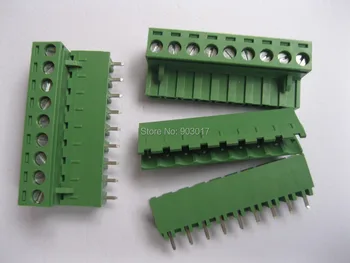 

Type Green 9 way/pin 5.08mm Screw Terminal Block Connector 50 Pcs Per Lot HOT Sale