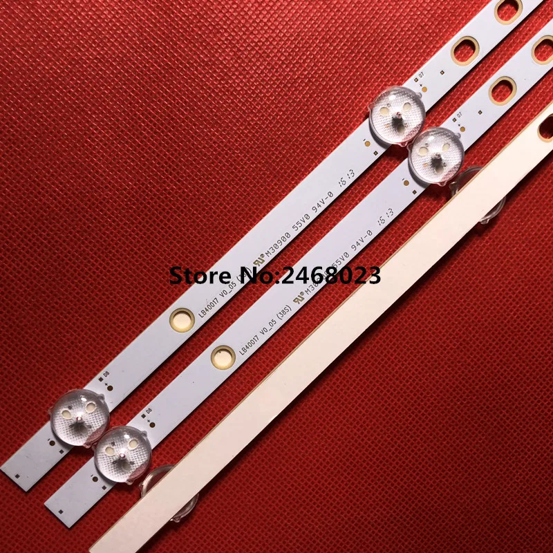 

New Kit 3 PCS 745mm LED backlight strip for LG ves tel BU SH DLED40287FHD LB40017 V1_05-38S 17DLB40VXR1 VES400UNDS-2D-N11