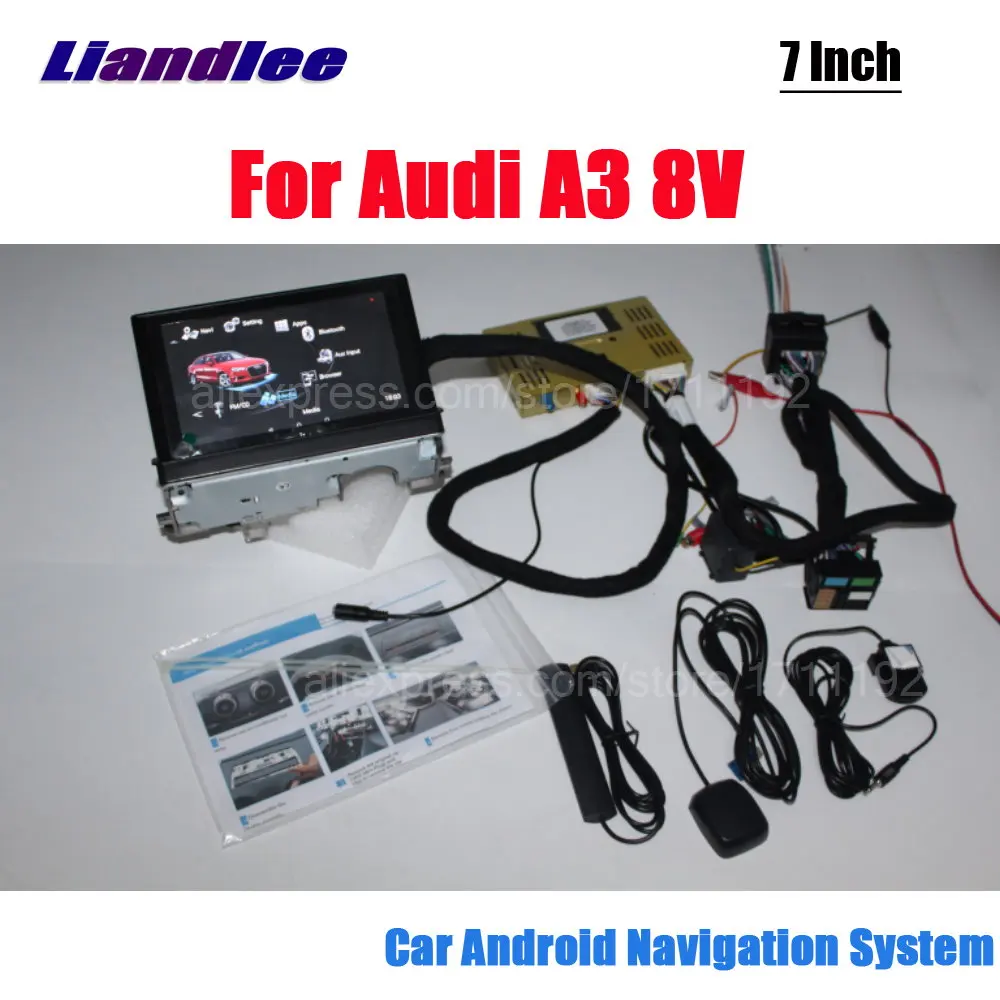 Liandlee Android для Audi A3 8V 2012~ автомобильный стиль Carplay Зеркало Ссылка плеер камера экран карта gps Navi навигация - Цвет: For A3-Machine