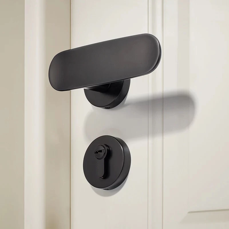 SUCIN Door Locks Zinc Alloy Black Door Knobs Bathroom Lock Stainless ...