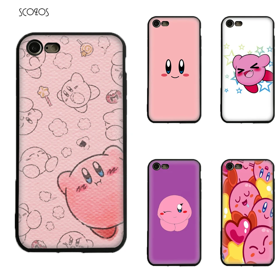 Cute Kirby Silicone TPU phone case soft Cover For Iphone X