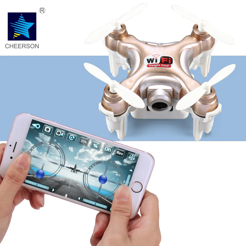 

Cheerson CX-10 CX-10W Mini RC Quadcopter Drone With Camera Wifi FPV No Remote Controller UFO Upgraded Version Helicopters Toy