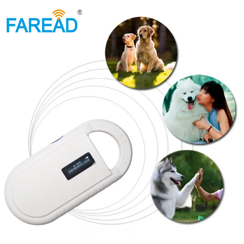 

Free shipping Pet Microchip ISO11784/85 134.2KHz FDX-B small Portable Scanner,Animal Tag chip Reader,LF RFID Handheld Reader