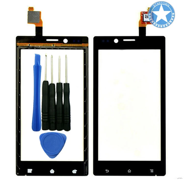 Черный Новый для Sony Xperia J ST26i ST26 ST26a сенсорный экран с дигитайзером стеклянная