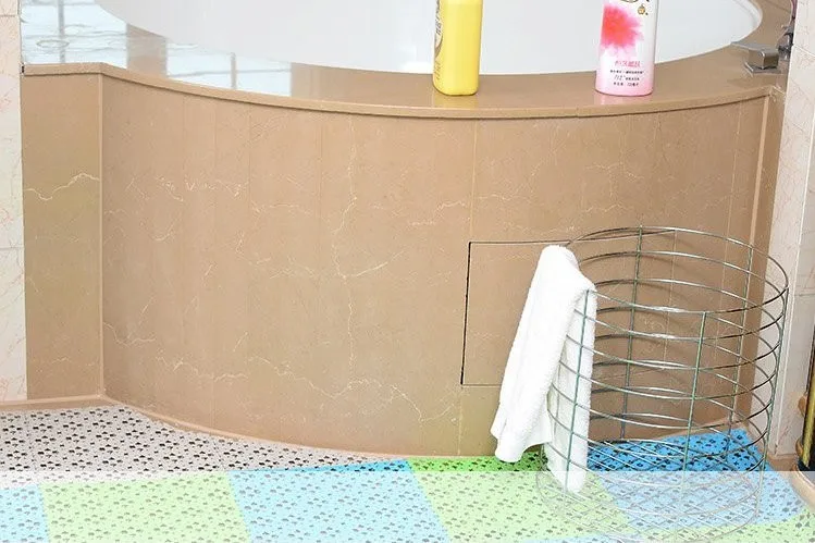 Большие нескользящие коврики для ванной, пластиковые коврики для ванной комнаты, гидрофобные кирпичи для душевой ванны, могут быть соединены, можно отрезать