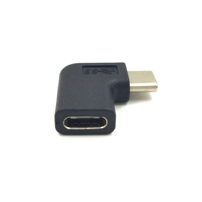 USB 3,1 Тип C Женский до 90 градусов угол Мужской адаптер конвертер разъем