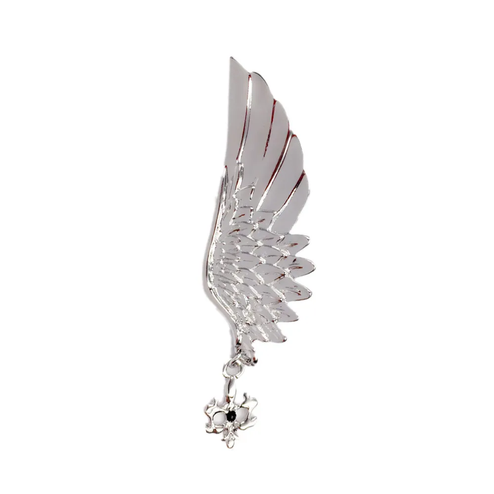 

New Fashion Wing Brooches Korean Jewelry Wedding Simple Rhinestone Brooch Women Men Scarf Lapel Pins Gift