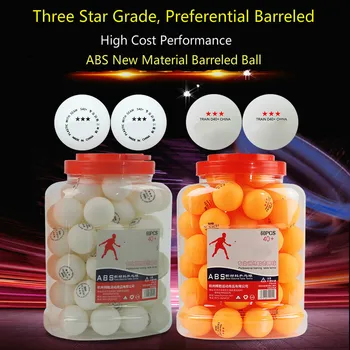 

60 Balls 1 Bbarrel Three-Star Table Tennis Ball New Material Training Competition International Standard Size Pingpong ping-pong
