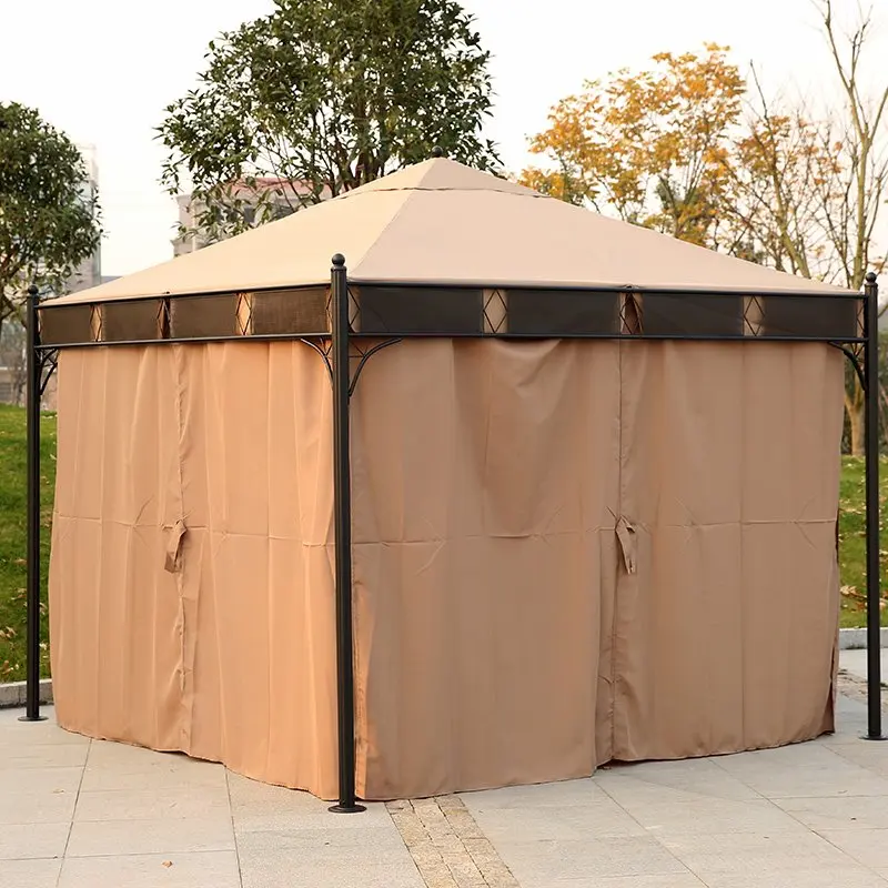 3*3 м Высокое качество открытый беседка палатка патио тент павильон сад навес защита от дождя мебель дом с боковины