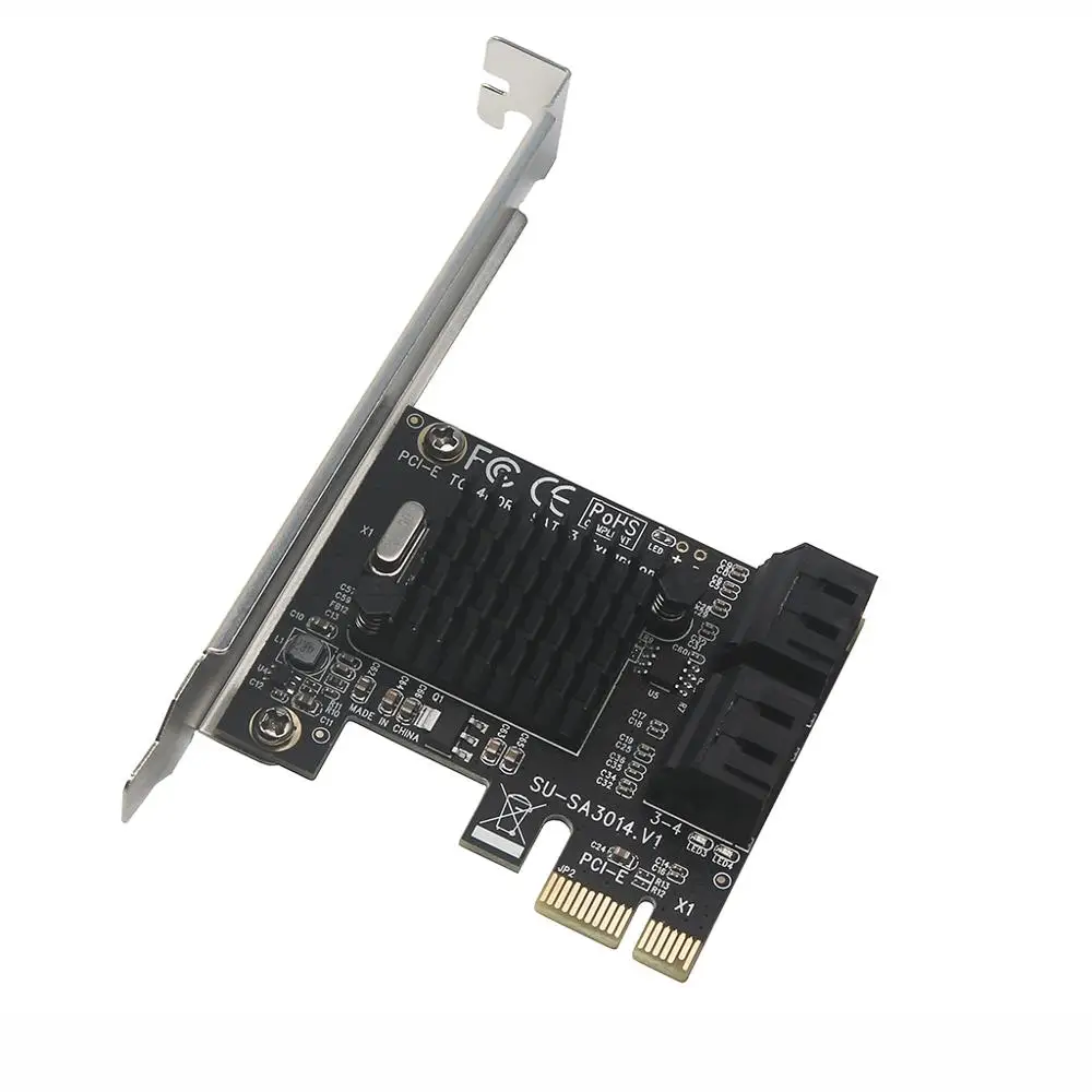 4 портовая карта расширения SATA 3 0 на PCIe PCI express e адаптер конвертер для hdd SSD IPFS
