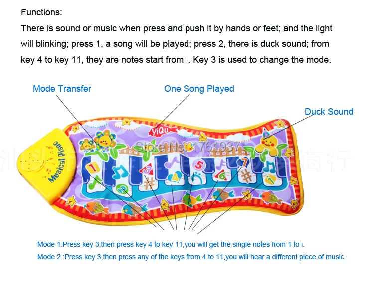 Модные детские Фортепиано Музыка умные игрушки Детские рыбы зверушки в подарок коврик Touch Kick Play забавная игрушка
