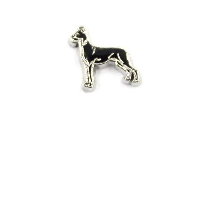 

20pcs/lot new design long dog floating living memory charms