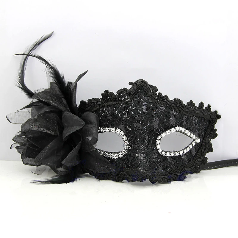 Party Eye Mask Feather Lace Flower Masquerade Ball Carnival Sexy Fancy Dress Multi Color Princess Mask For Halloween Party Costume Accessories Aliexpress