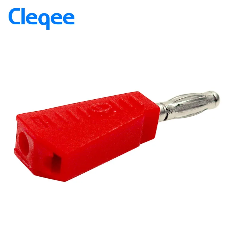 Cleqee P3002 10 шт. 4 мм Штабелируемый никелированный динамик разъем типа банан тестовый