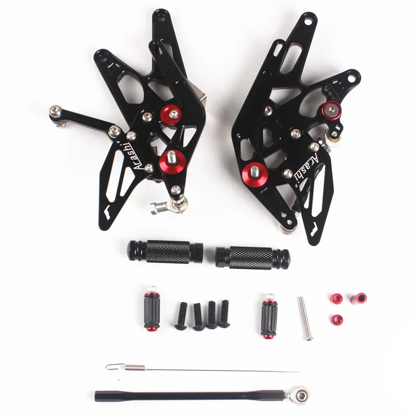 

Adjustable Rearset Foot Pegs For Yamaha YZF R1 2004 2005 2006 Motorcycle Black CNC Aluminum