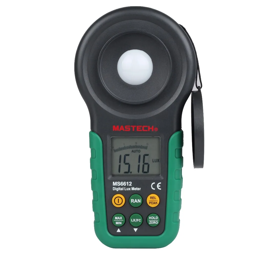 online Mastech MS6612 Lux medidor de 200,000 Lux Light Meter Teste Spectra Auto Gama Alta Precisão Digital Luxmeter Luminômetro