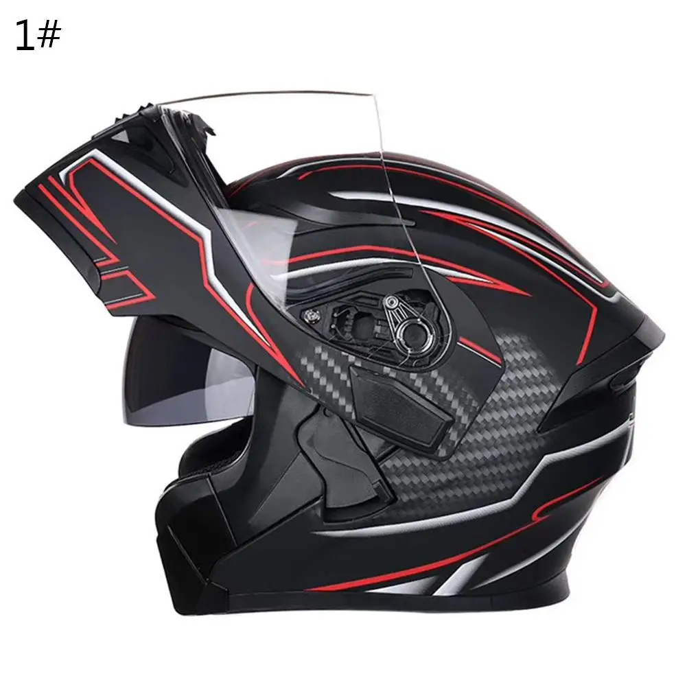 

Unisex Motorcycle Motorbike Breathable Dual Visor Helmet Outdoor Head