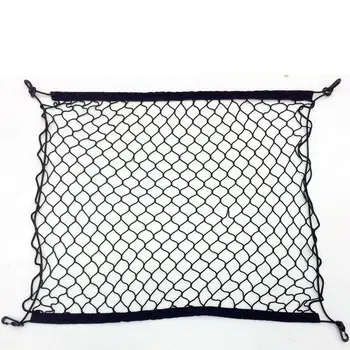 

For KIA CEED ED JD CD Cee'd 2010-2019 Car Mesh Cargo Net Holder Trunk Auto Elastic Storage 4 Hook Organizer Styling Accessories