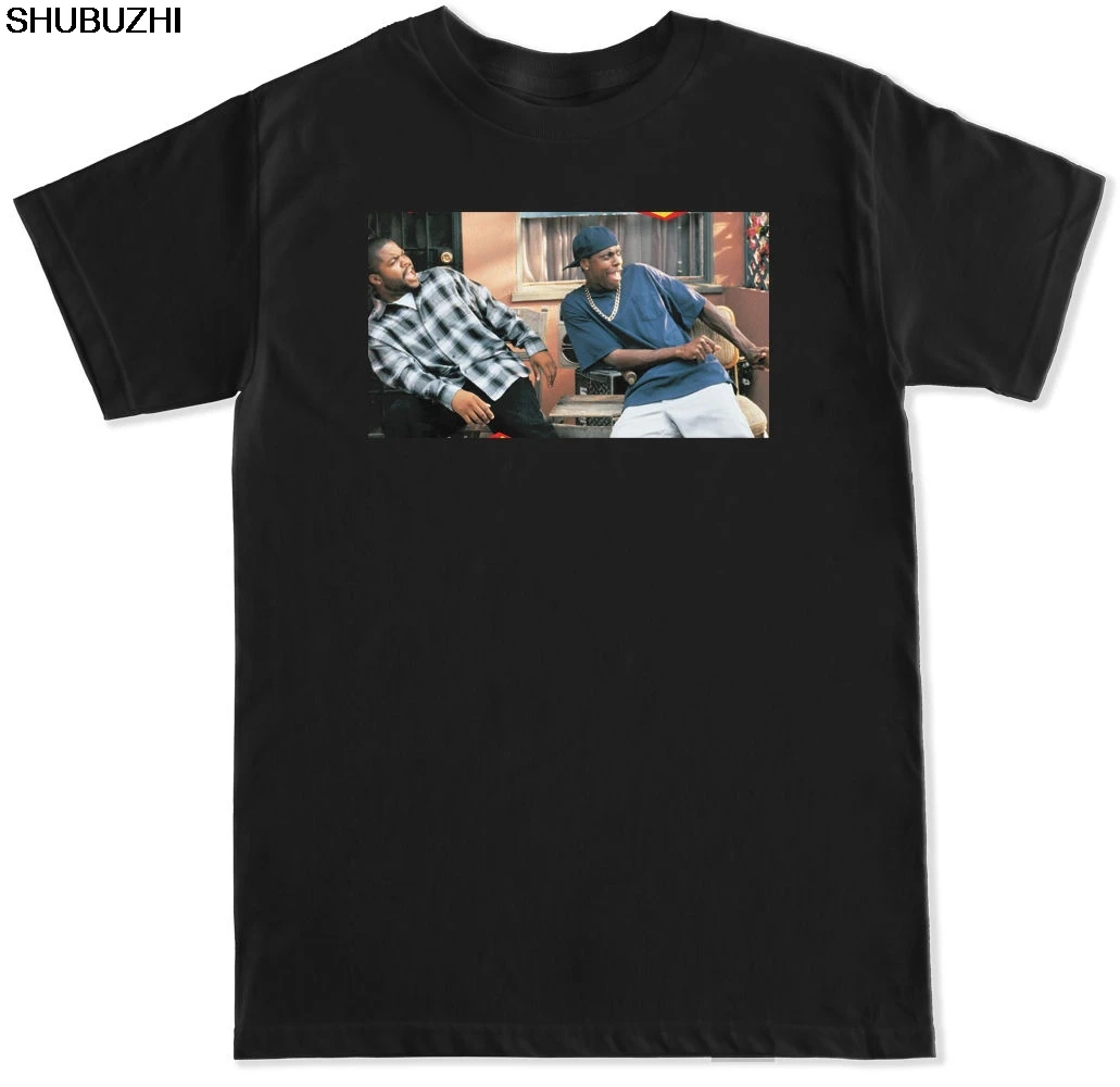

ICE CUBE CHRIS TUCKER DAMN FRIDAY FUNNY DEBO SMOKEY MOVIE FILM WEED MENS T SHIRT T-Shirt shubuzhi Fashion Men Top Tee sbz4543