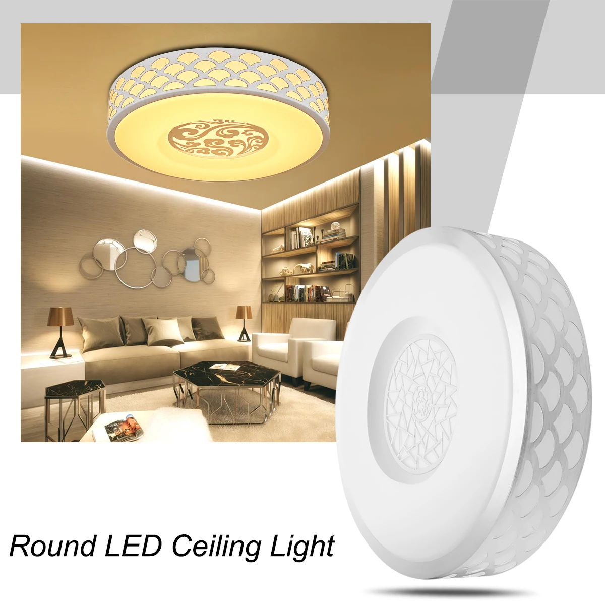 

12/15/18/23/36W Warm/White Light LED Ceiling Lights Modern Acrylic Ceiling Lamps for Kitchen Bedroom Living Room Firture Lamp