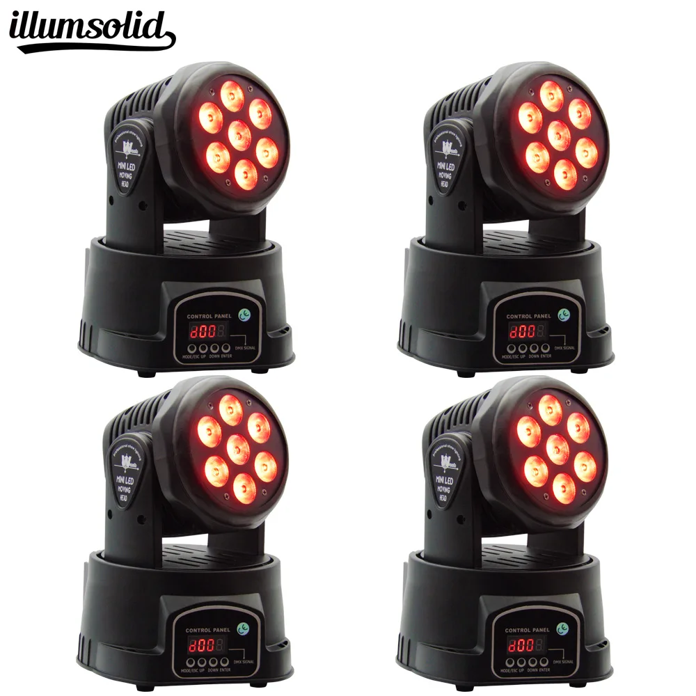 

4Pcs/lot wash moving head 7x12W RGBW 4in1 LED moving head Mini DJ dmx stage light