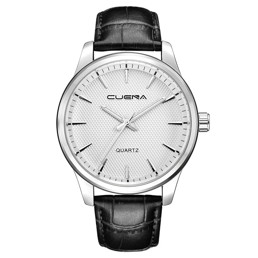 Модные мужские часы с кожаным ремешком для свиданий, Спортивные ...