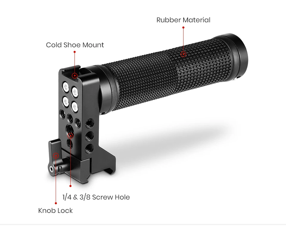 SmallRig Dslr клетка ручка Nato ручка для сыра с холодным башмаком 1/" и 3/8" резьбовое отверстие для DSLR камеры ручка-2005