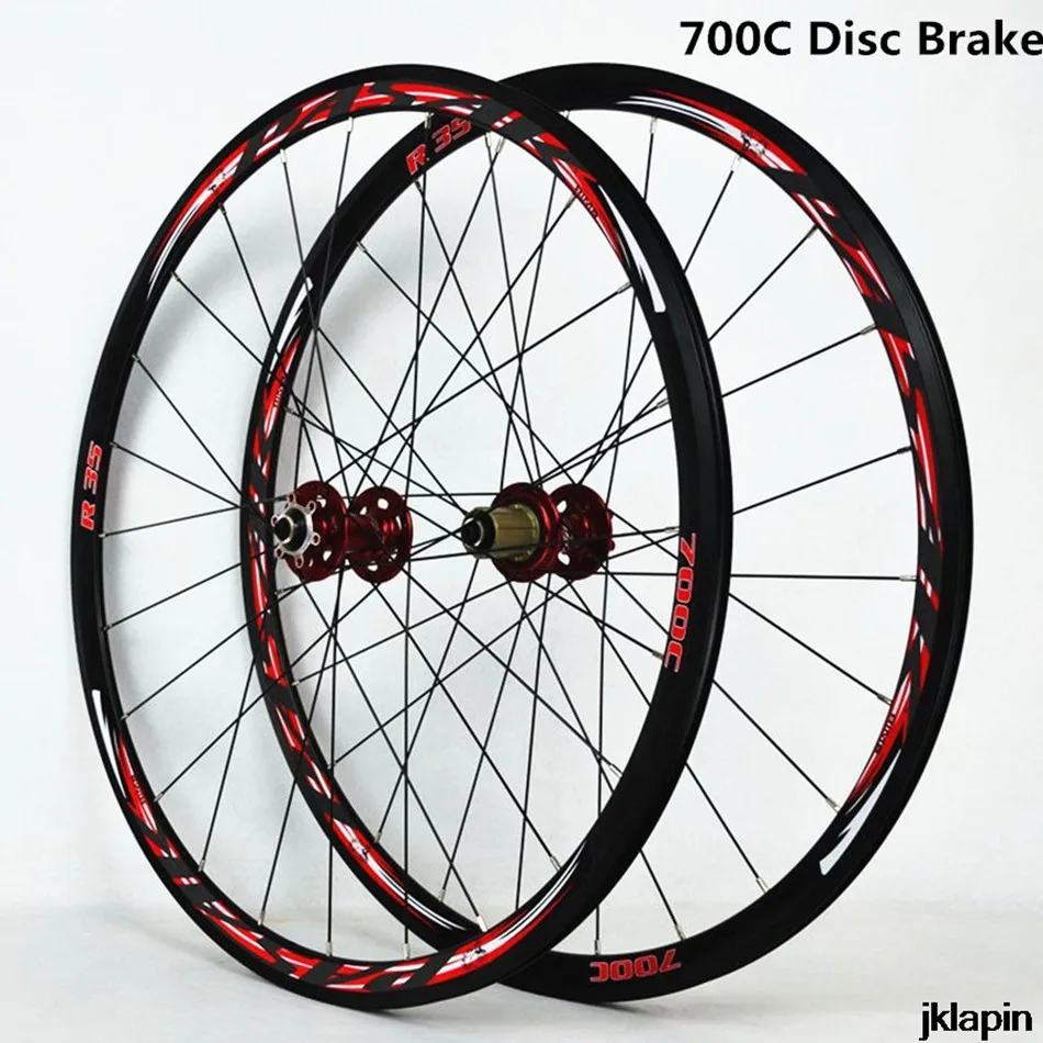 

Disc 700C Brake Road Bike Wheelset Cross Country Bicycle Wheel V/C Brake ultralight 1700g Rim 30mm